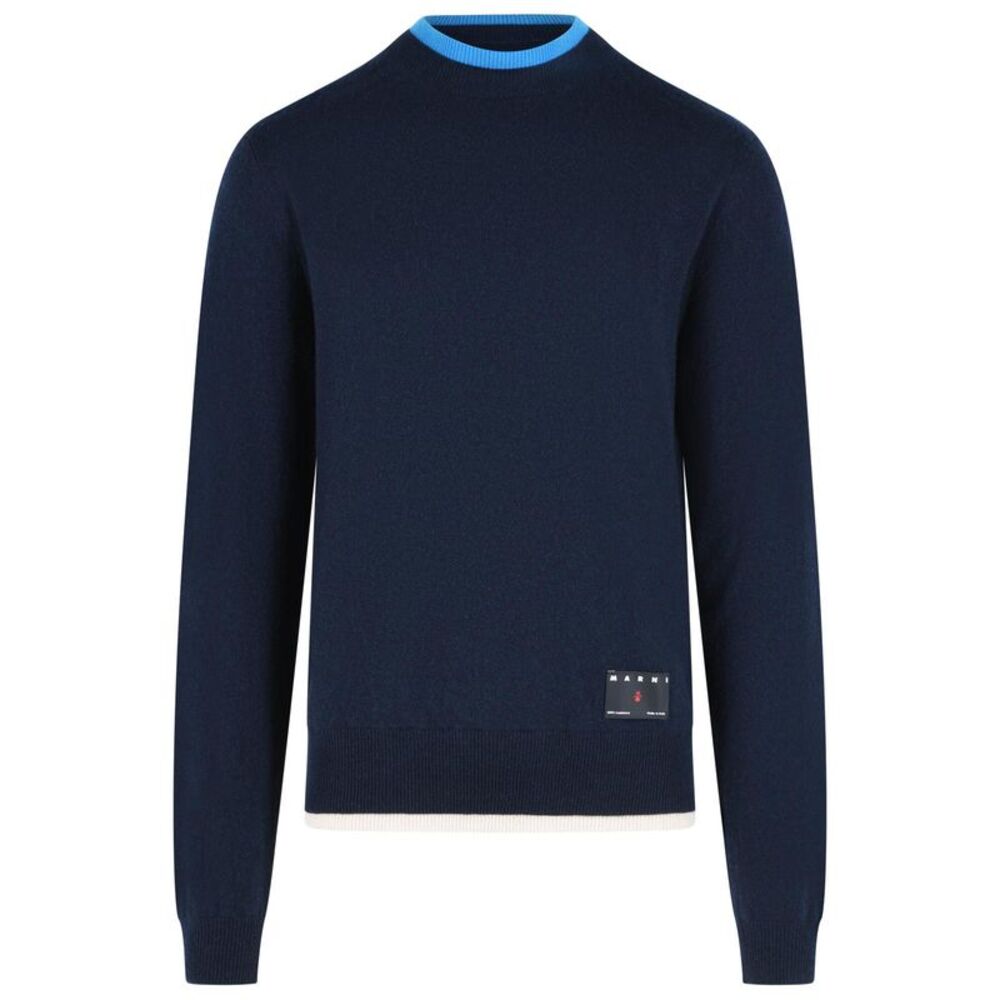 Marni Blue Cashmere Sweater Men